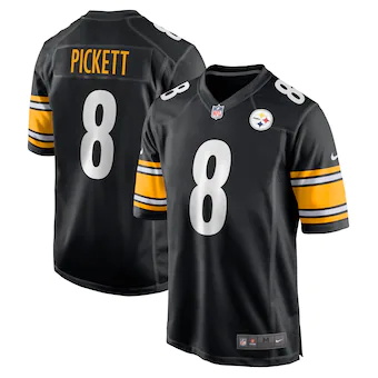 mens nike kenny pickett black pittsburgh steelers 2022 nfl 